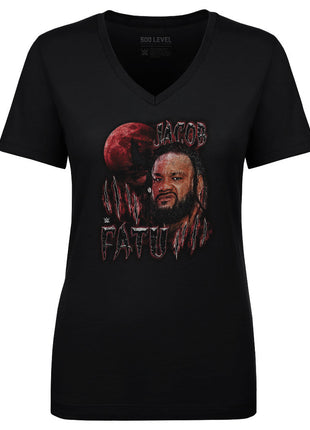 Jacob Fatu Gritty WWE Women's V-Neck T-Shirt