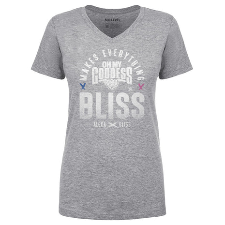 Alexa Bliss Makes Everything Bliss WWE Women's V-Neck T-Shirt