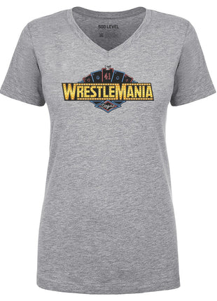 Wrestlemania 41 Las Vegas Logo WHT