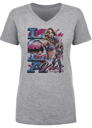 Lola Vice Vintage Women's WWE V-Neck T-Shirt