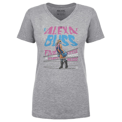 Alexa Bliss Fury WWE Women's V-Neck T-Shirt
