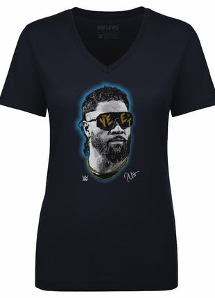 Jey Uso YEET Stare WWE Women's WWE V-Neck T-Shirt