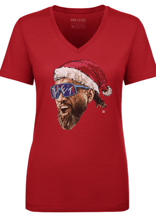 Jey Uso YEET Santa Hat Women's WWE V-Neck T-Shirt