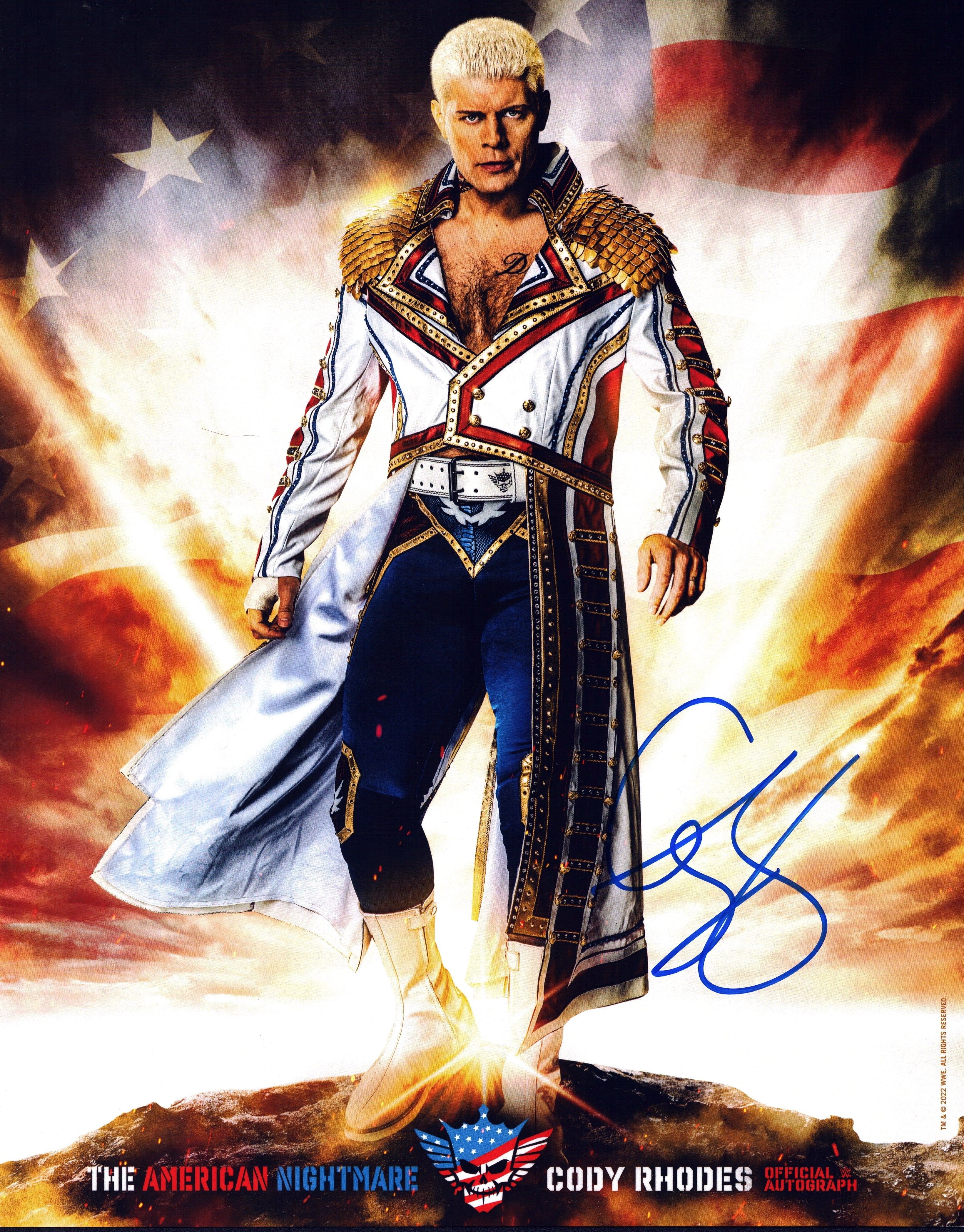 Wwe shops Cody Rhodes autographed picture