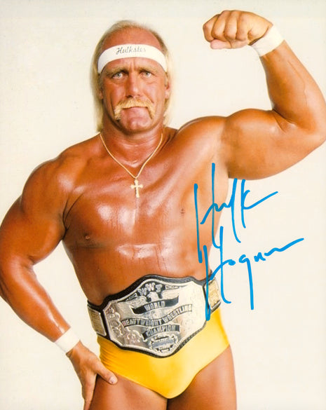 Foto firmada de 8x10 por Hulk Hogan
