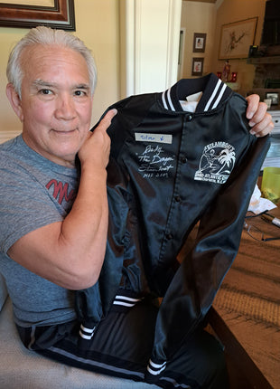 Ricky Steamboat signed Original Mid-Atlantic Gym Jacket