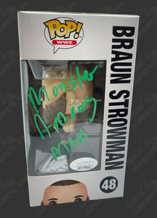 Braun Strowman signed WWE Funko POP Figure #48 (w/ JSA)