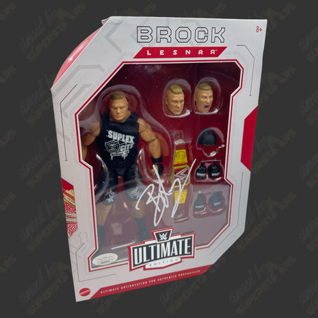 Brock Lesnar signed WWE Ultimate Edition Action Figure (w/ JSA + Protector)