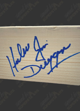 Hacksaw Jim Duggan signed 6”x3.5” Piece of Wood