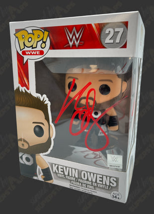 Kevin Owens signed WWE Funko POP Figure #27