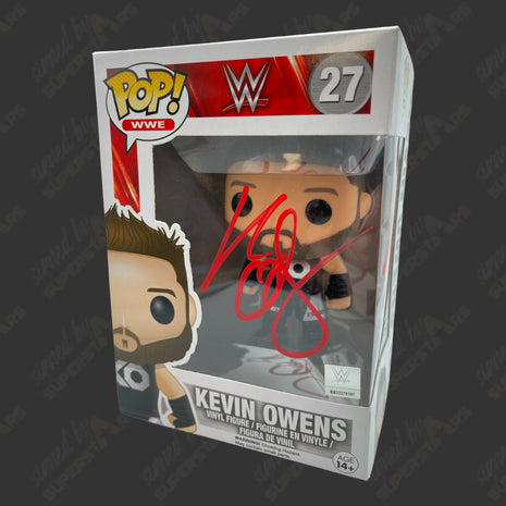 Kevin Owens signed WWE Funko POP Figure #27