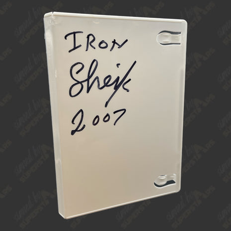 Iron Sheik signed DVD Case