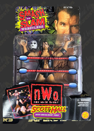 Scott Hall signed WCW nWo Smash & Slam Action Figure