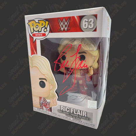 Ric Flair signed WWE Funko POP Figure #63
