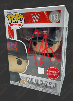 Paul Heyman signed WWE Funko POP Figure #113 (GameStop Exclusive)