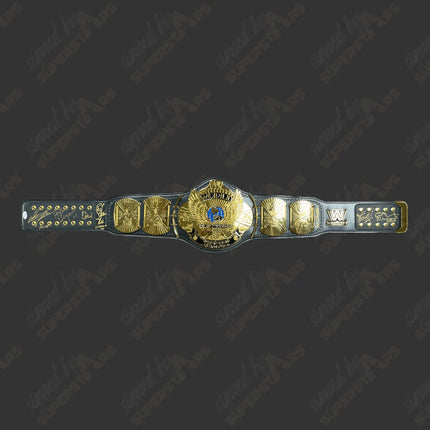 Multi-signed WWE Winged Eagle Championship Replica Belt (Undertaker, Michaels, Slaughter, Hart, Flair & Hogan w/ PSA)