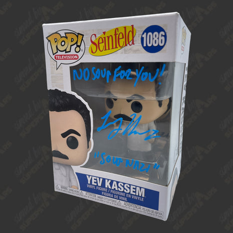 Figura Funko POP de Seinfeld firmada por Yev Kassem (Soup Nazi) n.° 1086