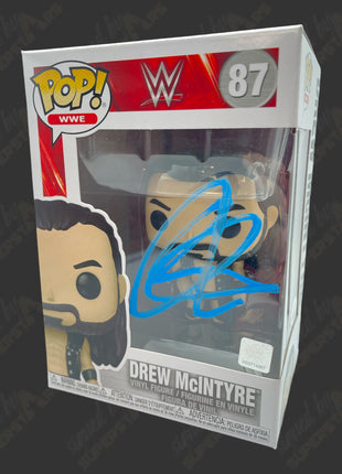 Drew McIntyre signed WWE Funko POP Figure #87 (w/ JSA)