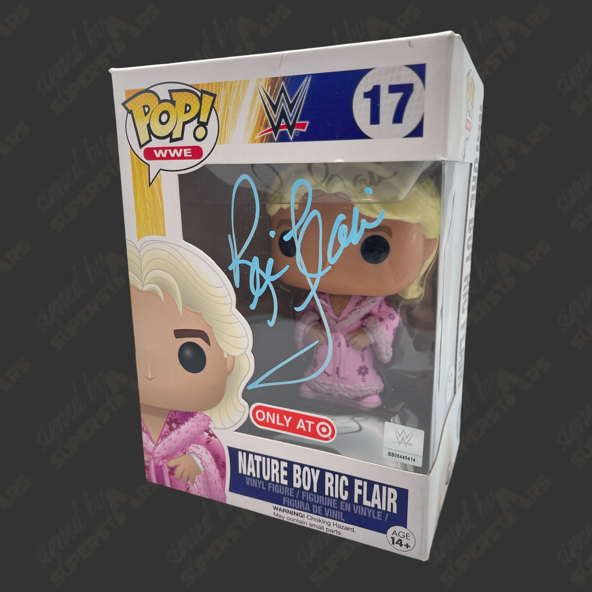 Ric Flair signed WWE Funko POP Figure #17 (Target Exclusive