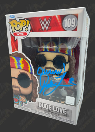 Dude Love signed WWE Funko POP Figure #109