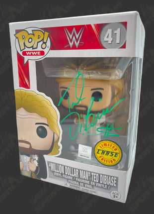 Ted DiBiase signed WWE Funko POP Figure #41 (Chase Variant)