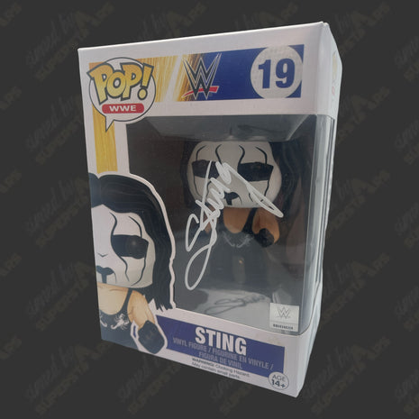 Figura Funko POP de la WWE firmada por Sting n.° 19