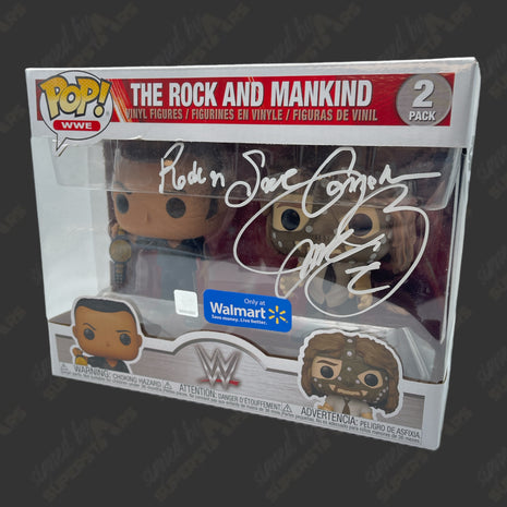 Mankind signed WWE Funko POP Figure (2-pack)