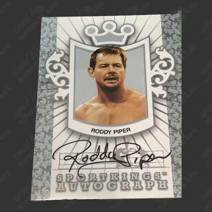 Rowdy Roddy Piper signed Trading Card