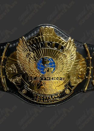 Multi-signed WWE Winged Eagle Championship Replica Belt (Undertaker, Michaels, Slaughter, Hart, Flair & Hogan w/ PSA)