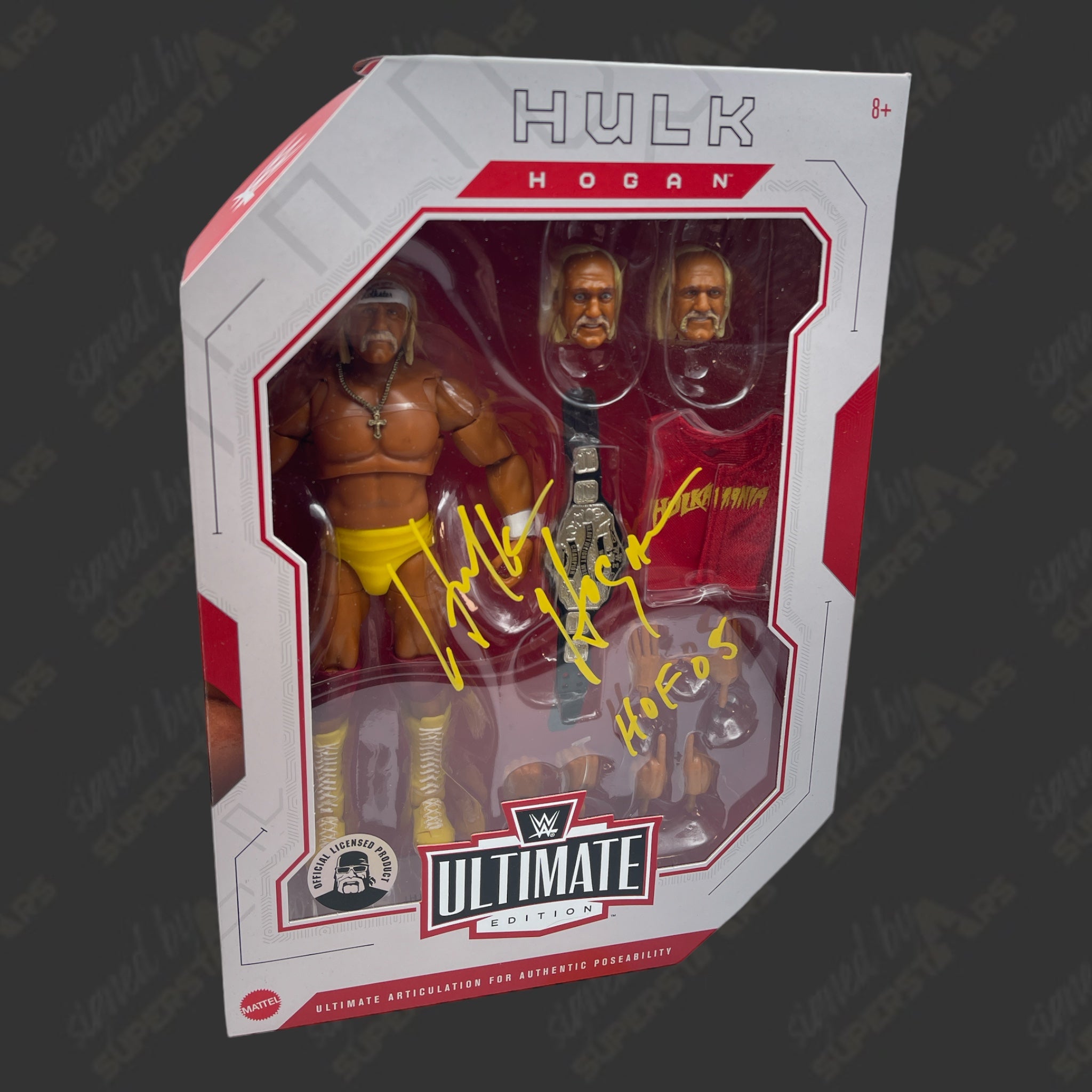 Hulk Hogan signed WWE Ultimate Edition Action Figure (w/ Hogans Beach ...