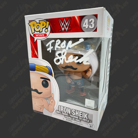 Iron Sheik signed WWE Funko POP Figure #43