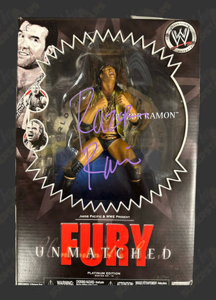 Razor Ramon signed WWE Unmatched Fury Action Figure