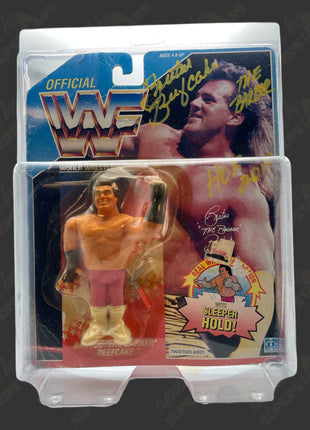 Brutus Beefcake signed WWF Hasbro Action Figure (w/ JSA)