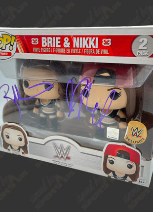 Brie & Nikki Bella dual signed WWE Funko POP Figure (2-pack)