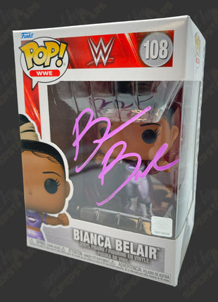 Bianca Belair signed WWE Funko POP Figure #108 (w/ JSA)