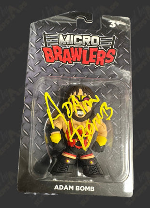Adam Bomb signed Micro Brawlers Figure