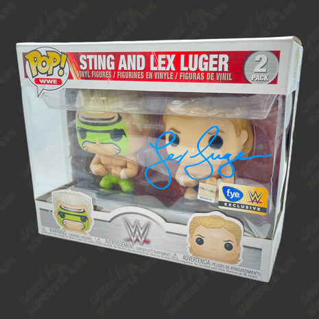 Lex Luger signed WWE Funko POP Figure (FYE Exclusive 2-pack)
