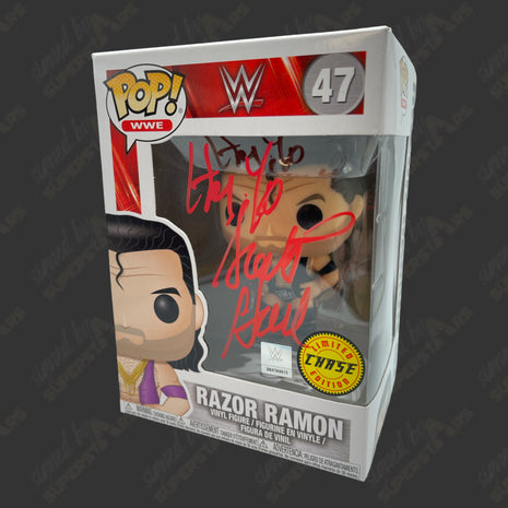 Scott Hall signed WWE Funko POP Figure #47 (Chase variant - damaged)