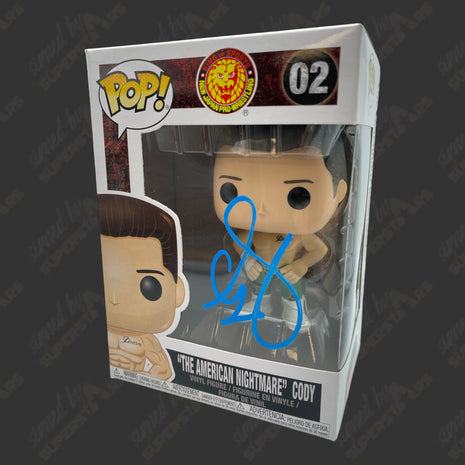 Cody Rhodes signed NJPW Funko POP Figure #02