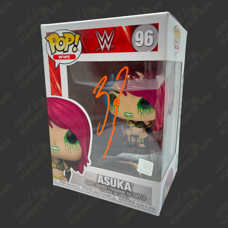 Asuka signed WWE Funko POP Figure #96