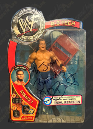 Chris Benoit signed WWF R-3 Tech Series 1 Action Figure