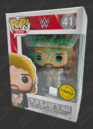 Ted DiBiase signed WWE Funko POP Figure #41 (Chase Variant)