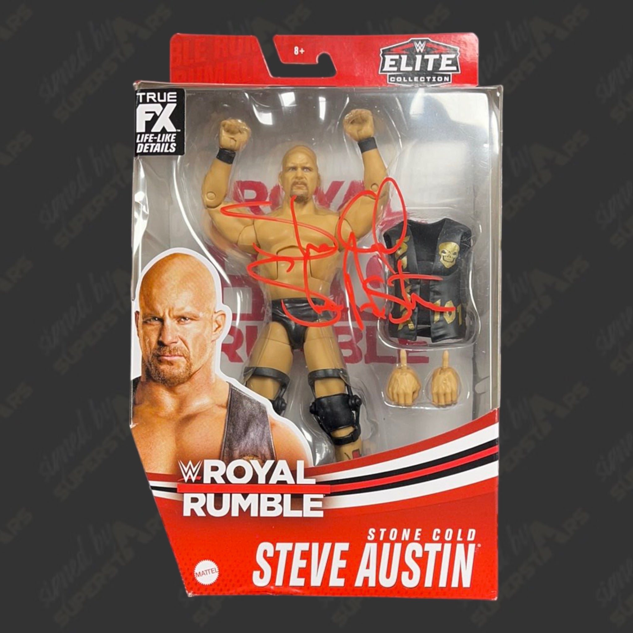 Signed hot sale wwe figures