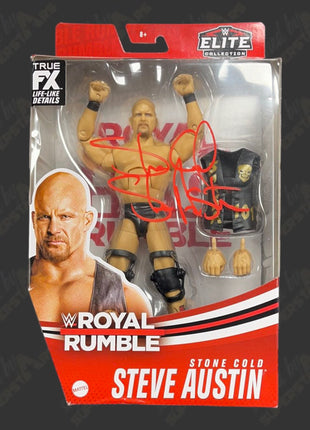 Stone Cold Steve Austin signed WWE Elite Royal Rumble Action Figure (w/ Beckett)