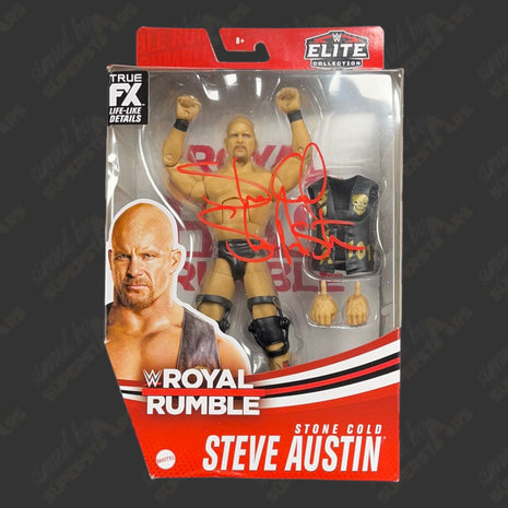 Stone Cold Steve Austin signed WWE Elite Royal Rumble Action Figure (w/ Beckett)