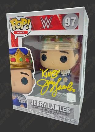 Jerry "The King" Lawler signed WWE Funko POP Figure #97
