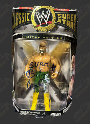 Superstar Billy Graham signed WWF Jakks Classic Superstars Action Figure