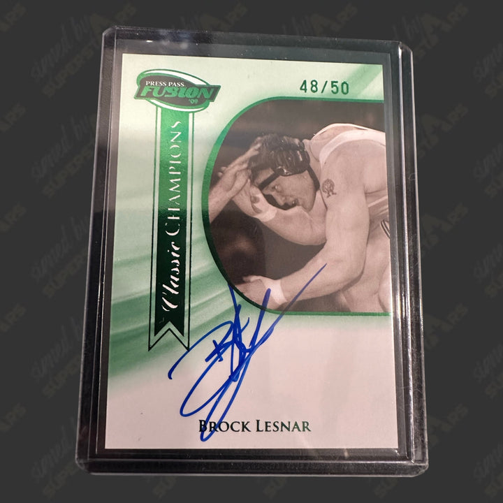 Signed Trading Cards Signed By Superstars