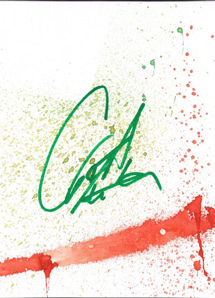 Great Muta signed Mist 8x10 Canvas Board
