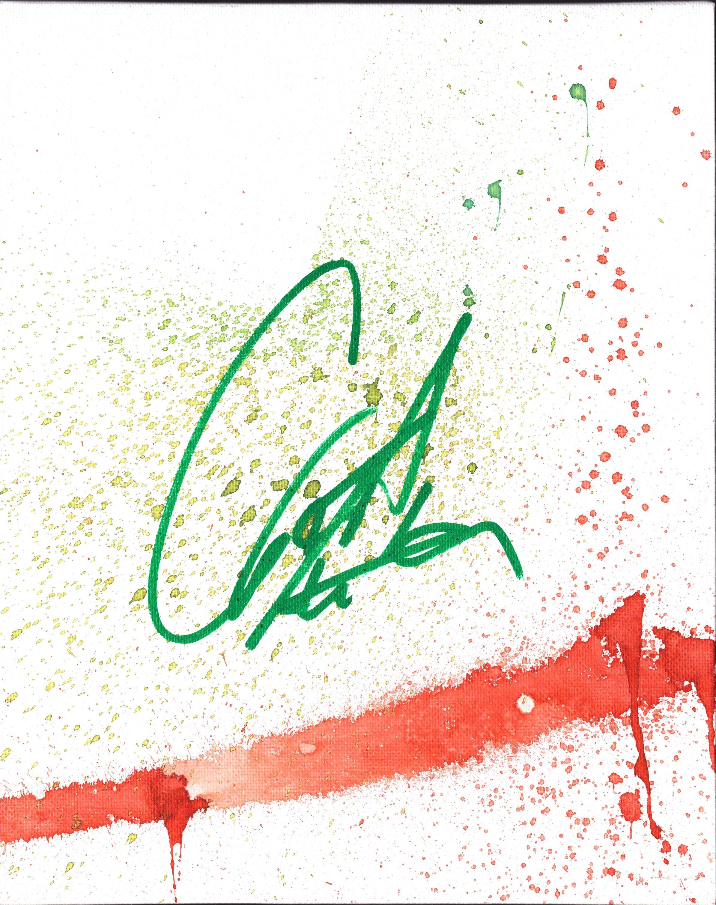 Muta Great Muta signed Mist 8x10 Canvas Board – Signed By Superstars